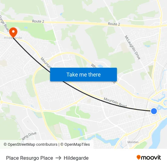 Place Resurgo Place to Hildegarde map