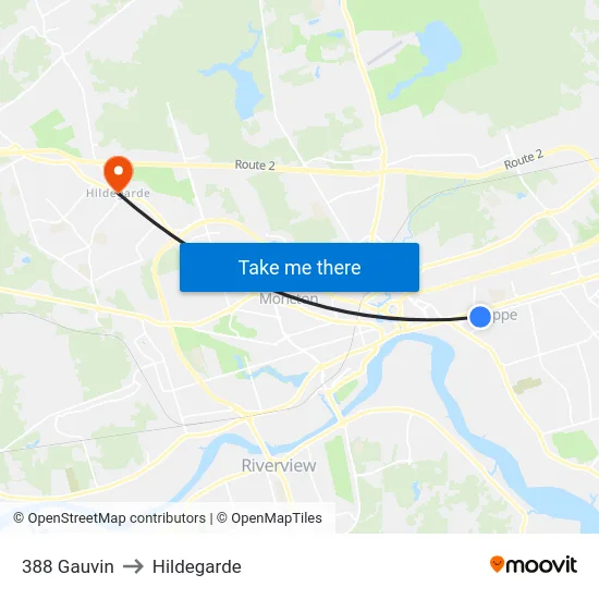 388 Gauvin to Hildegarde map