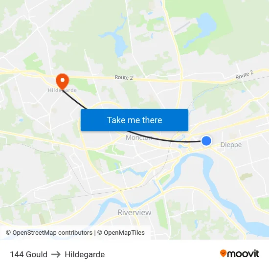 144 Gould to Hildegarde map