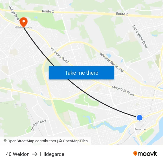 40 Weldon to Hildegarde map