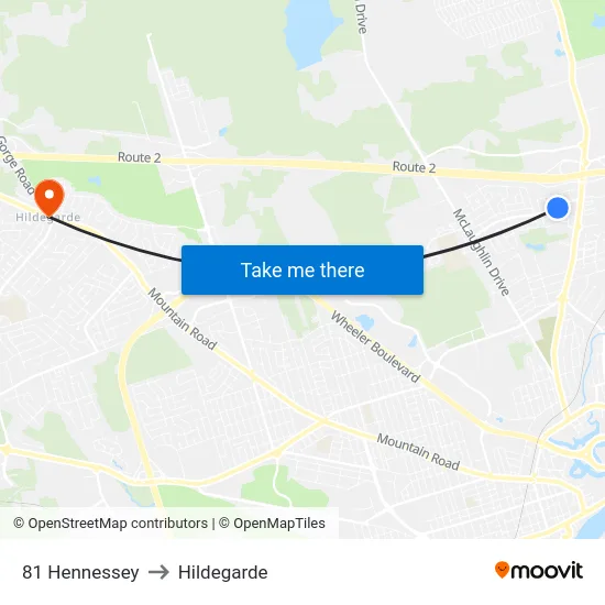 81 Hennessey to Hildegarde map