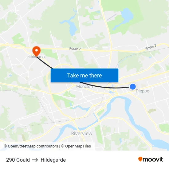 290 Gould to Hildegarde map