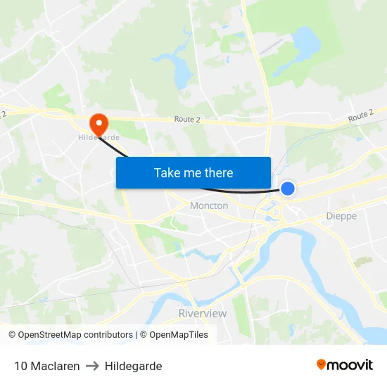 10 Maclaren to Hildegarde map