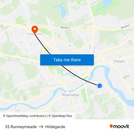 35 Runneymeade to Hildegarde map