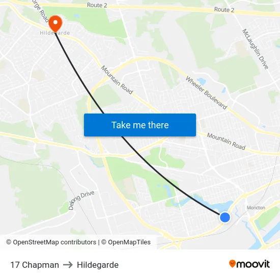 17 Chapman to Hildegarde map