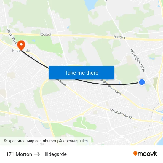 171 Morton to Hildegarde map