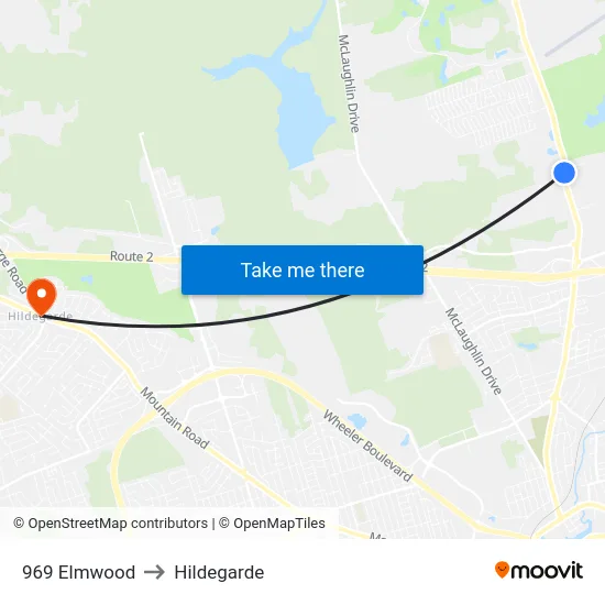 969 Elmwood to Hildegarde map