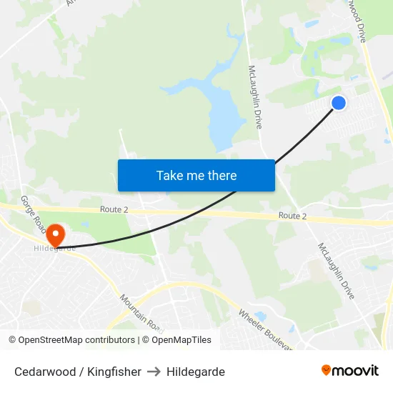 Cedarwood / Kingfisher to Hildegarde map