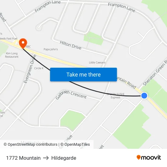 1772 Mountain to Hildegarde map