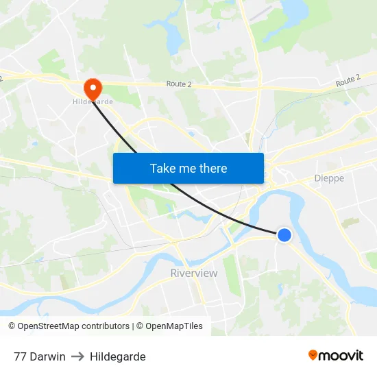 77 Darwin to Hildegarde map