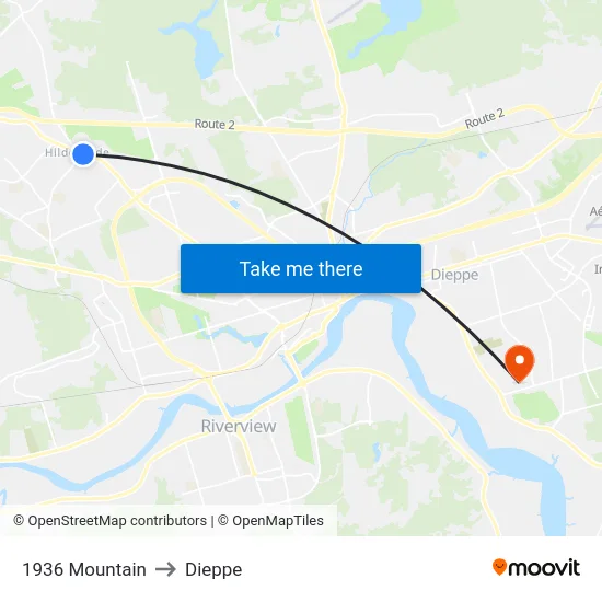 1936 Mountain to Dieppe map
