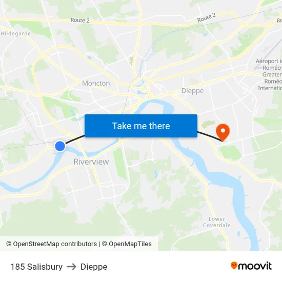 185 Salisbury to Dieppe map