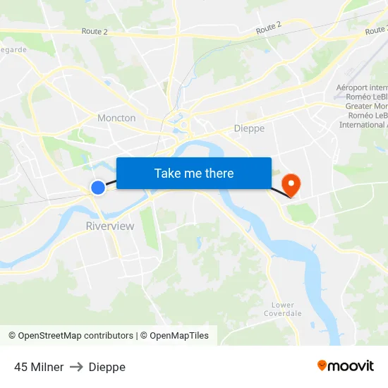 45 Milner to Dieppe map