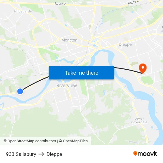 933 Salisbury to Dieppe map