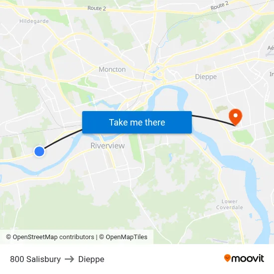 800 Salisbury to Dieppe map