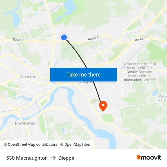 530 Macnaughton to Dieppe map
