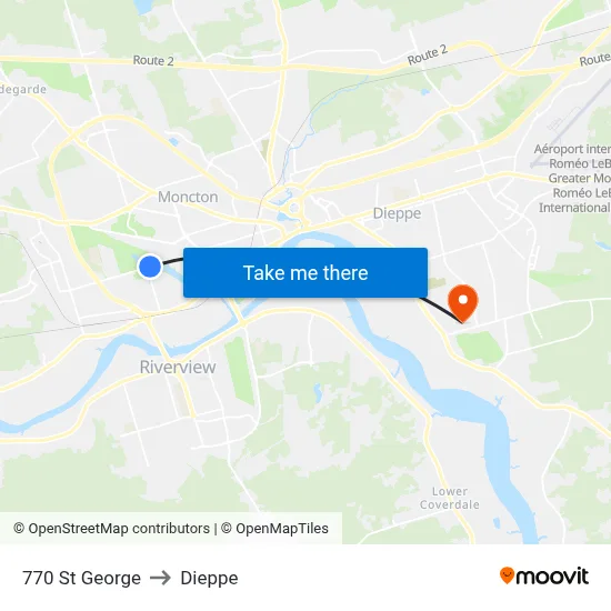 770 St George to Dieppe map