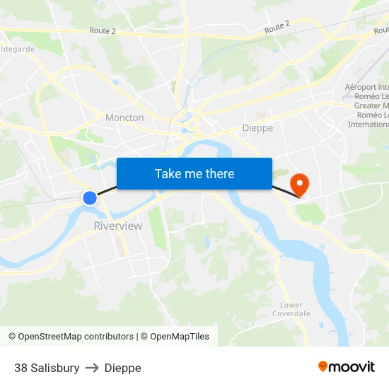 38 Salisbury to Dieppe map