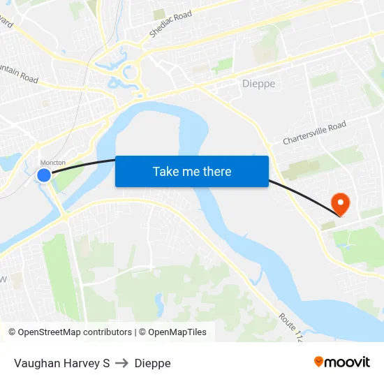 Vaughan Harvey S to Dieppe map