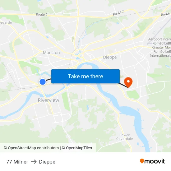 77 Milner to Dieppe map