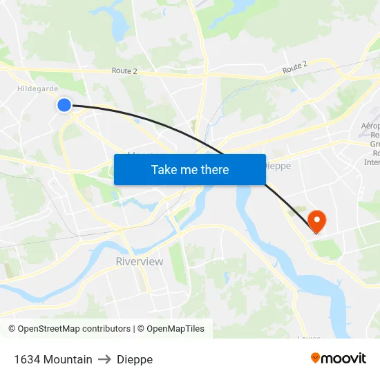 1634 Mountain to Dieppe map