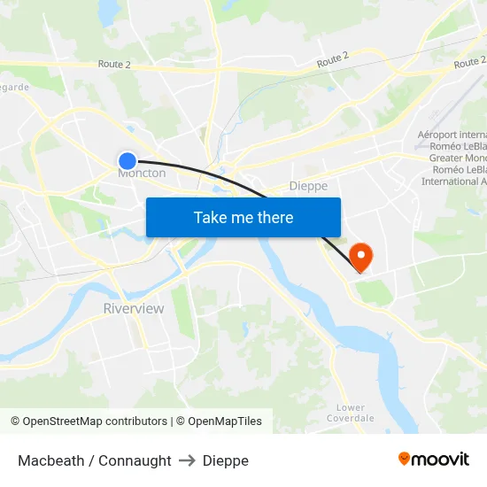 Macbeath / Connaught to Dieppe map