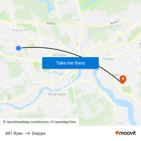 481 Ryan to Dieppe map