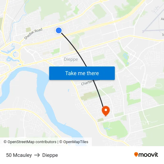 50 Mcauley to Dieppe map