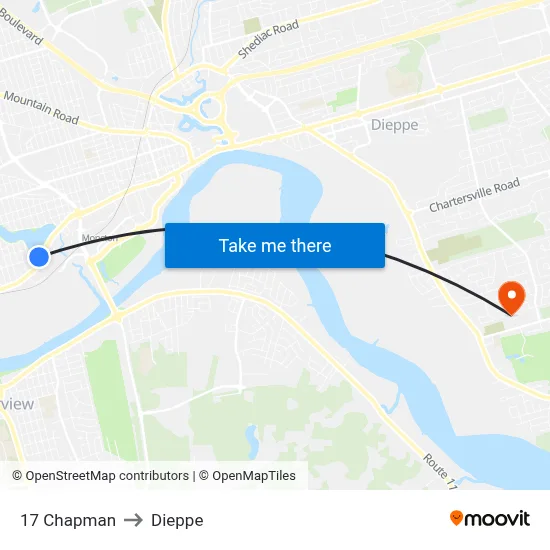 17 Chapman to Dieppe map