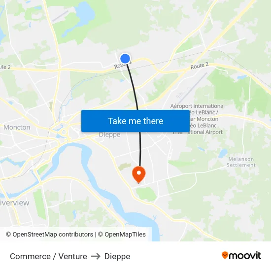 Commerce / Venture to Dieppe map