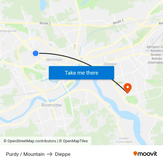 Purdy / Mountain to Dieppe map