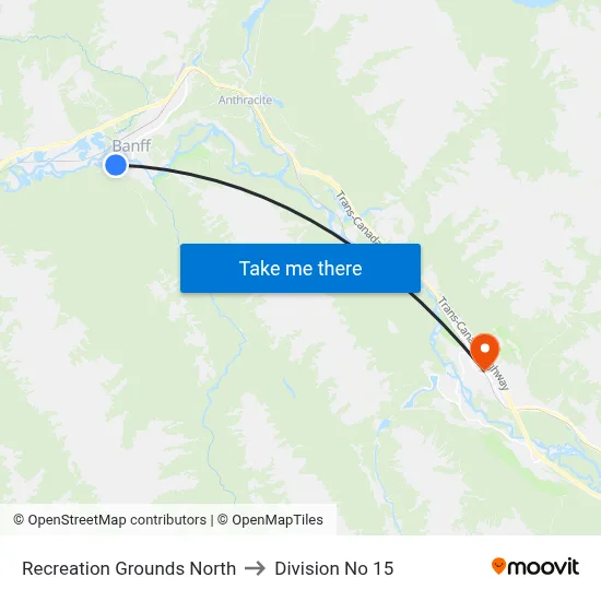 Recreation Grounds North to Division No 15 map