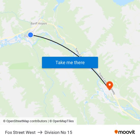 Fox Street West to Division No 15 map