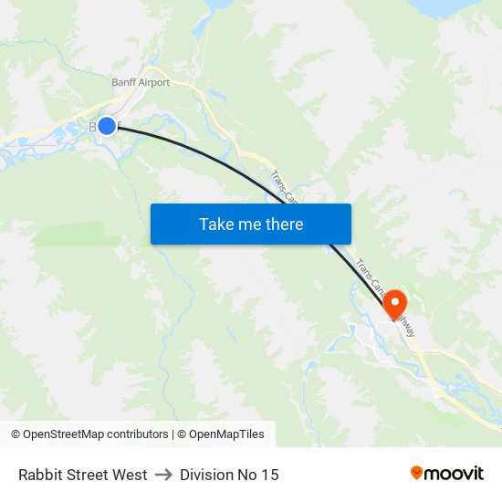 Rabbit Street West to Division No 15 map