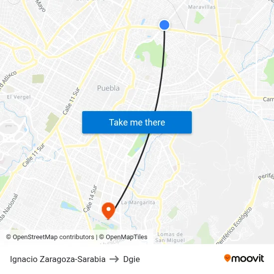 Ignacio Zaragoza-Sarabia to Dgie map