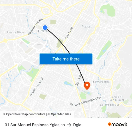 31 Sur-Manuel Espinosa Yglesias to Dgie map