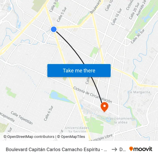 Boulevard Capitán Carlos Camacho Espíritu - Blvrd 5 De Mayo to Dgie map