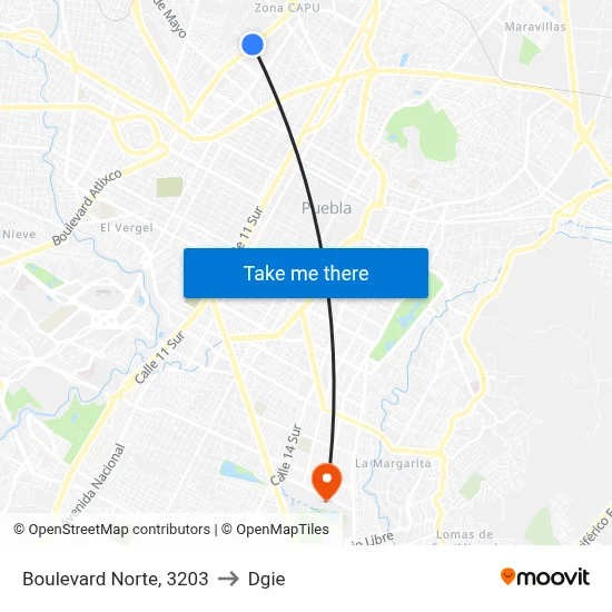 Boulevard Norte, 3203 to Dgie map