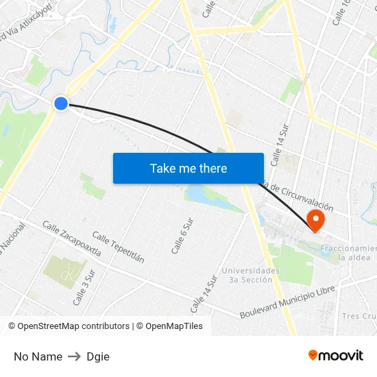 No Name to Dgie map