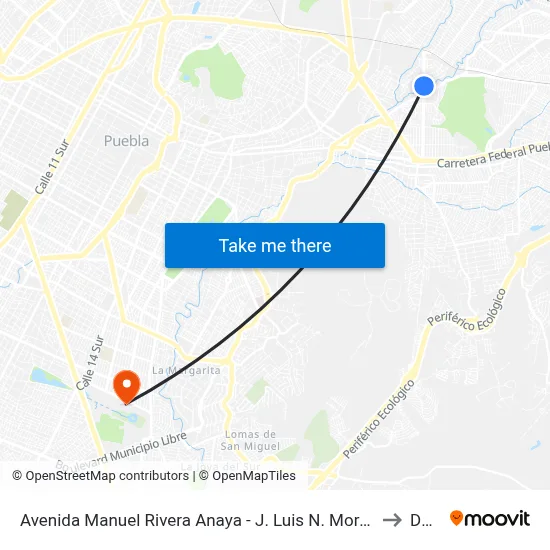 Avenida Manuel Rivera Anaya - J. Luis N. Morones to Dgie map
