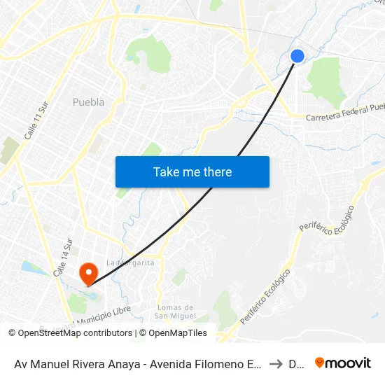 Av Manuel Rivera Anaya - Avenida Filomeno Escamilla to Dgie map
