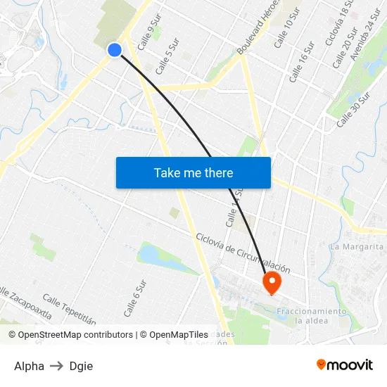 Alpha to Dgie map