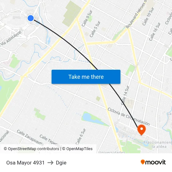 Osa Mayor 4931 to Dgie map