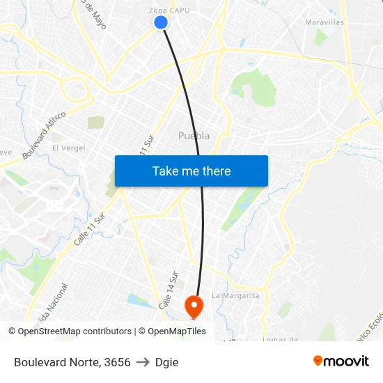 Boulevard Norte, 3656 to Dgie map