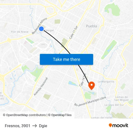 Fresnos, 3901 to Dgie map