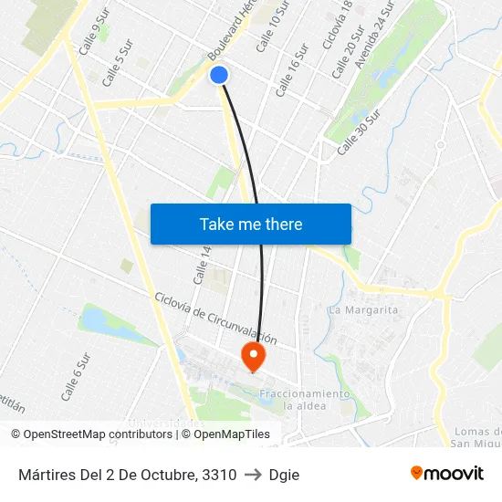 Mártires Del 2 De Octubre, 3310 to Dgie map