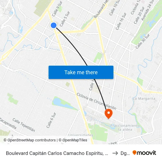 Boulevard Capitán Carlos Camacho Espíritu, 701 to Dgie map