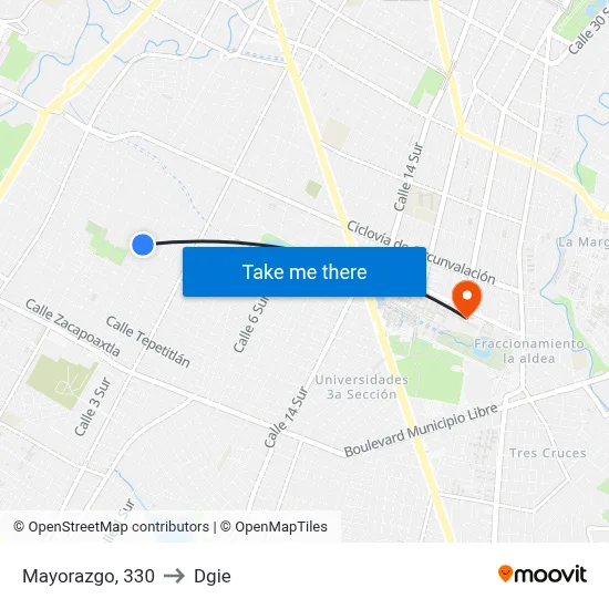 Mayorazgo, 330 to Dgie map
