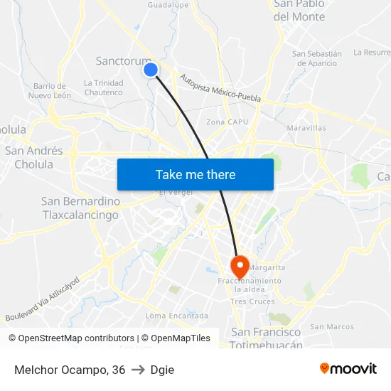 Melchor Ocampo, 36 to Dgie map