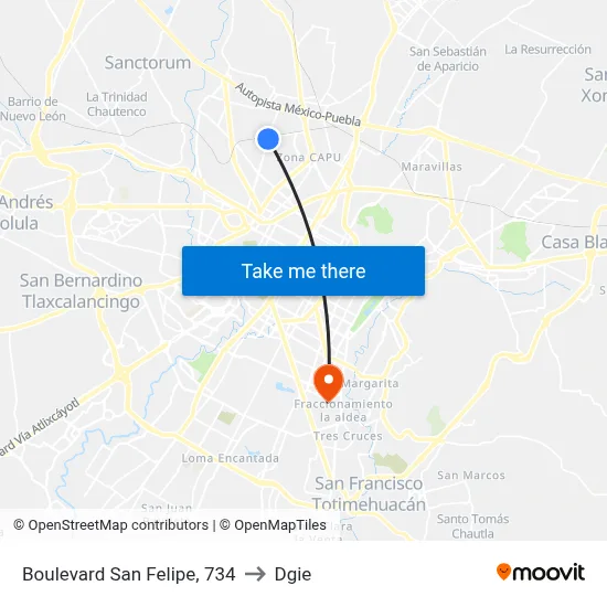 Boulevard San Felipe, 734 to Dgie map